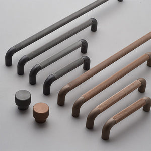 Knurled Zinc Alloy Cabinet Pulls and Knobs