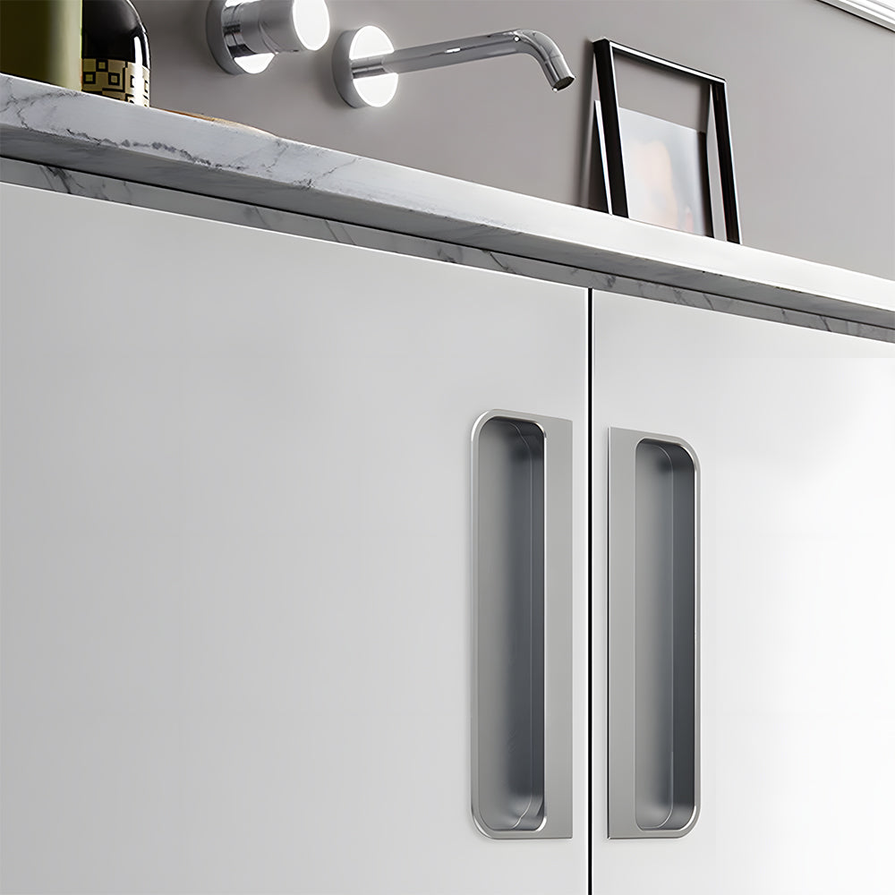 Rectangular Recessed Pulls for Sliding Closet Doors