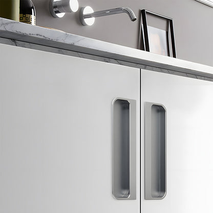 Rectangular Recessed Pulls for Sliding Closet Doors