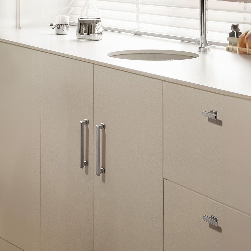 Stepped Rectangular Cabinet Pulls and T-Knobs