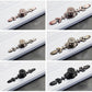 Floral Backplate Cabinet Pulls and Drawer Handles