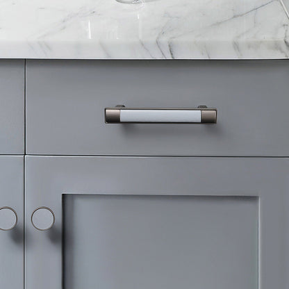 Retro Brown Leather Drawer Pulls