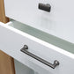 Grooved Black Gray Cabinet Handles and Knobs