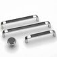 Frosted Bow Cabinet Pulls and Matching Knobs