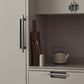 Art Deco Recessed Cabinet Pulls with Round Bar Handle