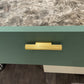 Gold / Gray Ribbed Round Bar Cabinet Handle and Drawer Pull