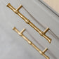 Bamboo Style Brass Cabinet Pulls and Knobs