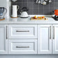 Slim Square Bar Cabinet Pulls and Matching Knobs