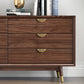 Gold Leaf Brass Cabinet Knobs for Drawers and Wardrobes