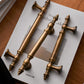 European Classical Solid Brass Cabinet Pulls and Knobs in Bronze