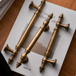 European Classical Solid Brass Cabinet Pulls and Knobs in Bronze