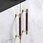 Two-Tone Ribbed Aluminum Alloy Cabinet and Drawer Pulls