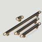 Gold Cabinet Pulls and Knobs with Color Insert
