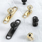 Textured Brass Cabinet Handles and Knobs in Gold / Black