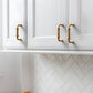 French Stripe Ribbed Cabinet Pulls and Drawer Handles