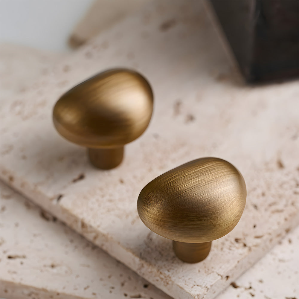 Organic Pebble Mushroom Cabinet Knobs