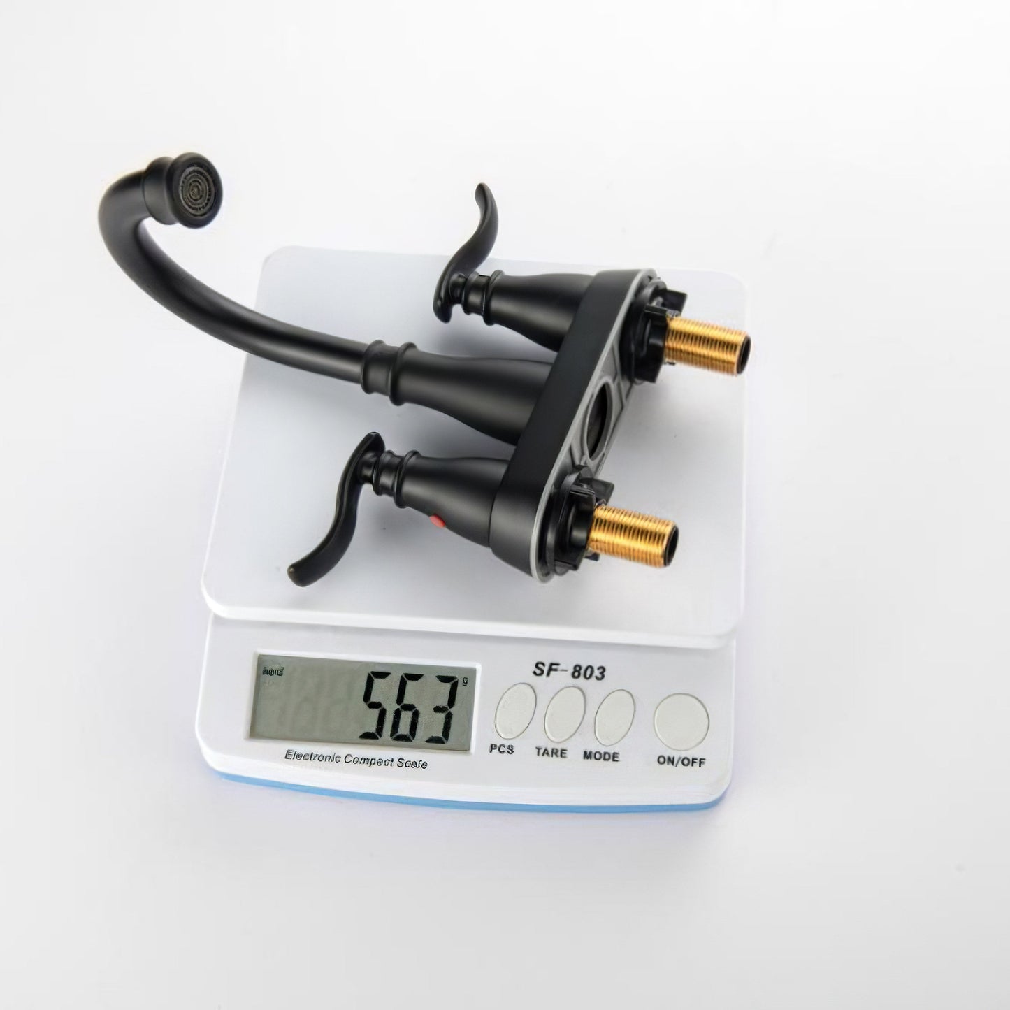 Nexora Classic 3-Hole Brass Hot and Cold Bathroom Sink Faucet