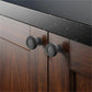 Curved Cabinet Handles, Gold / Black Zinc Alloy