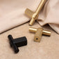 French Brass Round Bar Cabinet Pulls for Wardrobes