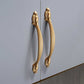 Gold Zinc Alloy Cabinet Handles and Flower Knobs