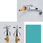 Double-handle Three-hole Widespread Bathroom Sink Faucet