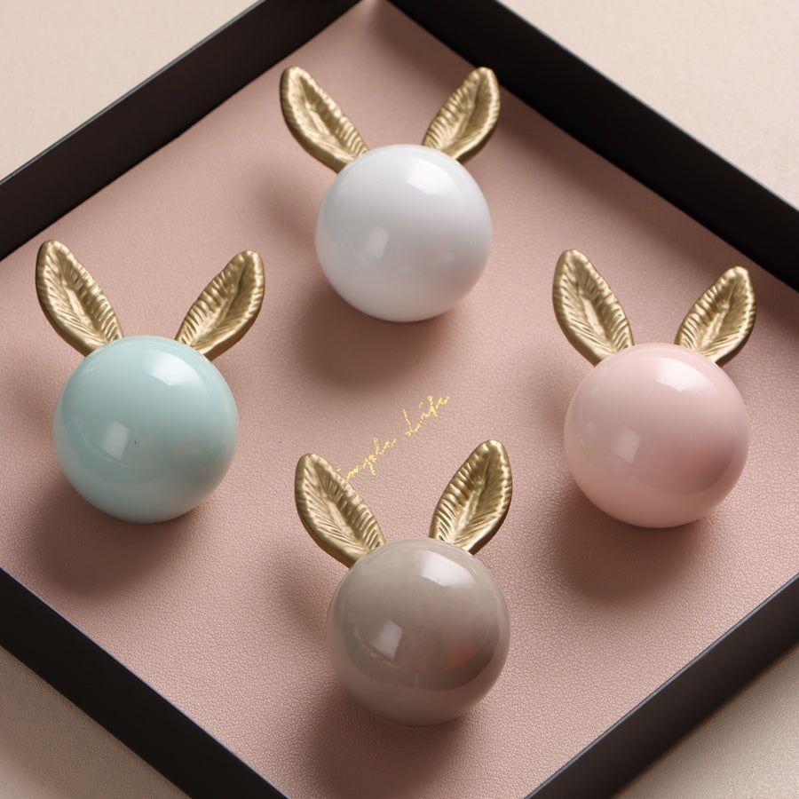 Bunny Cabinet Knobs for Children's Dressers and Drawers