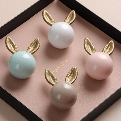 Bunny Cabinet Knobs for Children's Dressers and Drawers