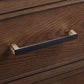 Two-Tone Slim Bar Cabinet Handles and Knobs for Wardrobes