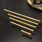 Smooth Gold Brass Cabinet Handles and Drawer Pulls