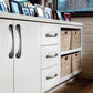 Modern Curved Cabinet Handles and Round Knobs