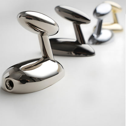 Solid Brass Pebble Wall Hooks for Coats & Towels