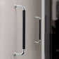 Leather-Wrapped Round Bar Cabinet Pulls and Door Handles