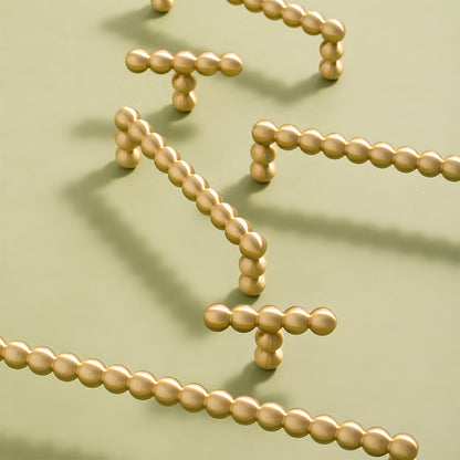 Beaded Brass Cabinet Pulls and Knobs