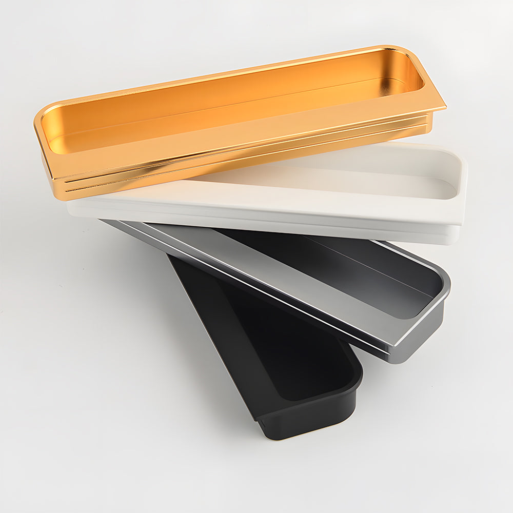 Rectangular Recessed Pulls for Sliding Closet Doors