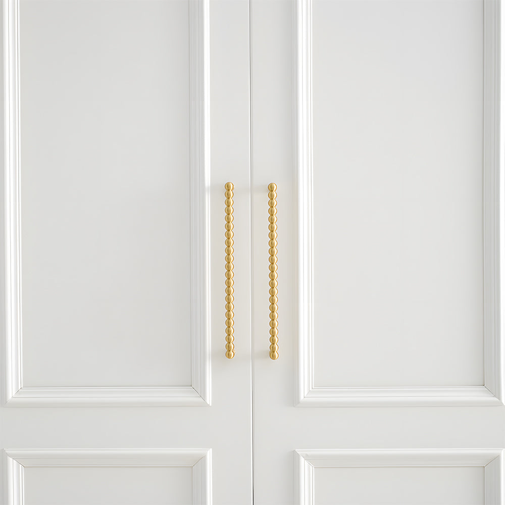 Beaded Brass Cabinet Pulls and Knobs