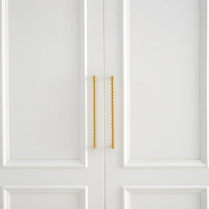 Beaded Brass Cabinet Pulls and Knobs