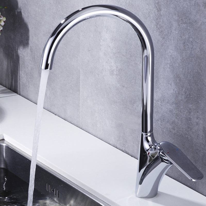 Brushed 360° Swivel Hot and Cold Kitchen Faucet