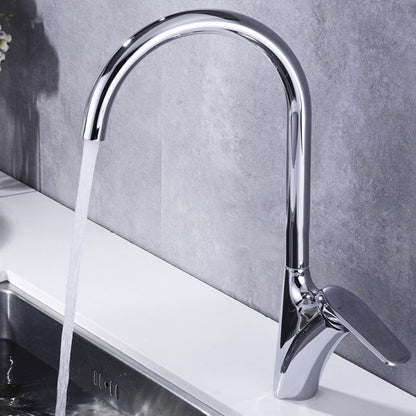 Brushed 360° Swivel Hot and Cold Kitchen Faucet