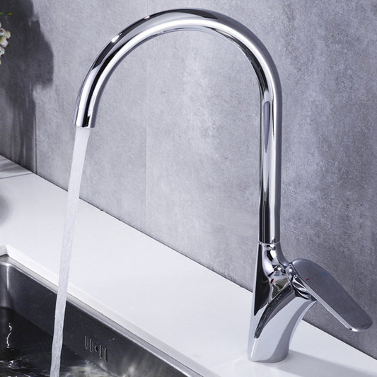 Brushed 360° Swivel Hot and Cold Kitchen Faucet