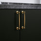 Brass Round Bar Cabinet Handles and Knobs for Wardrobes