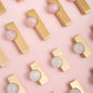 Natural Crystal Sphere Brass Cabinet Handles and Knobs