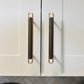 Gold Cabinet Pulls and Knobs with Color Insert