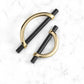 Half Moon Cabinet Pulls for Closets and Wardrobes
