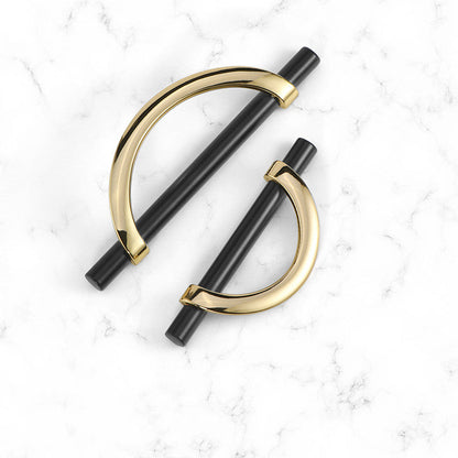 Half Moon Cabinet Pulls for Closets and Wardrobes