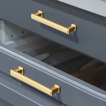 Stepped Rectangular Cabinet Pulls and T-Knobs