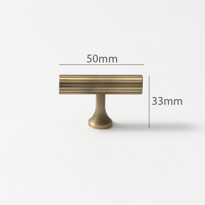 Fluted Metal Cabinet Pulls and Knobs for Kitchen Cabinets