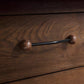 Walnut Round Head Cabinet Handles for Wardrobes