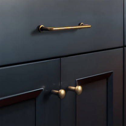 Vintage Slim Curved Cabinet Pulls and Knobs for Dressers