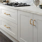 Gold French Stripe Cabinet Pulls and Drawer Handles