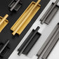 Art Deco Recessed Cabinet Pulls with Round Bar Handle